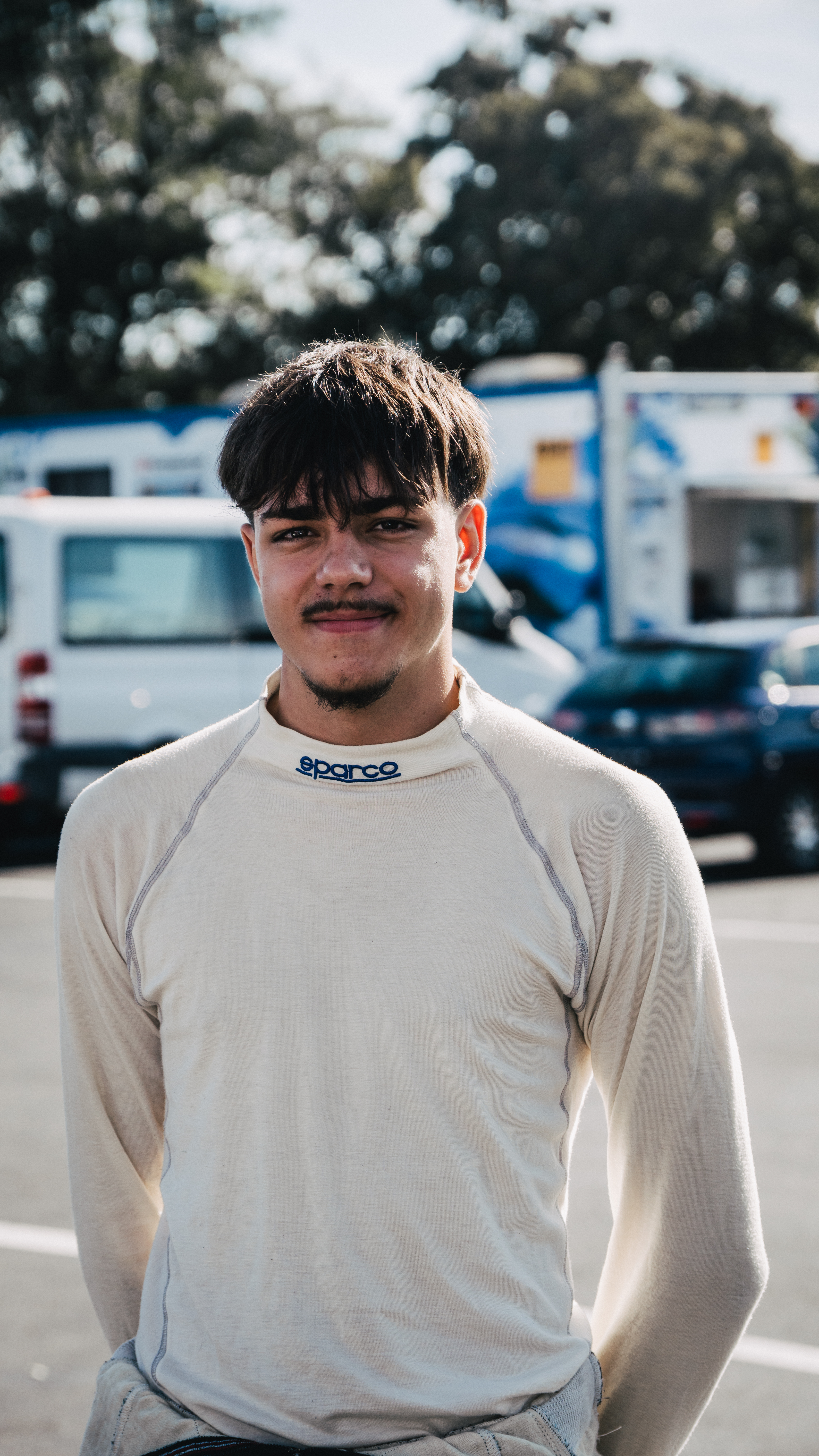 Darian Donkel im Fahrerlager